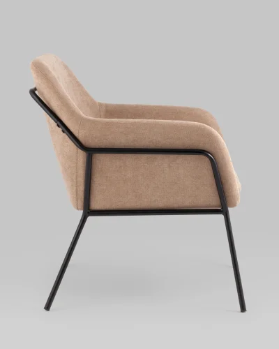 Кресло Шелфорд New, бежевый УТ000038628 Stool Group, бежевый/шенилл, ножки/металл/чёрный, размеры - *****мм фото 2