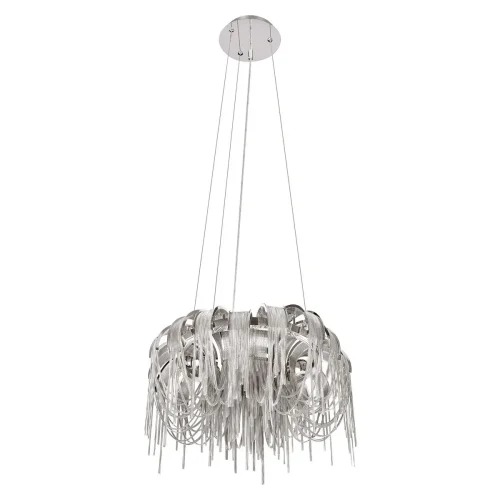 Люстра подвесная Volver 10404/650 SN LOFT IT никель на 5 ламп, основание никель в стиле арт-деко цепочки фото 3