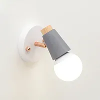 Настенный светильник ROTARY WALL Серый 185371-26 ImperiumLoft серый 1 лампа, основание белое в стиле скандинавский современный 