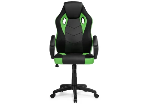 Кресло игровое Kard black / green 15249 Woodville, зелёный/искусственная кожа, ножки/пластик/чёрный, размеры - *1210***620*690 фото 3