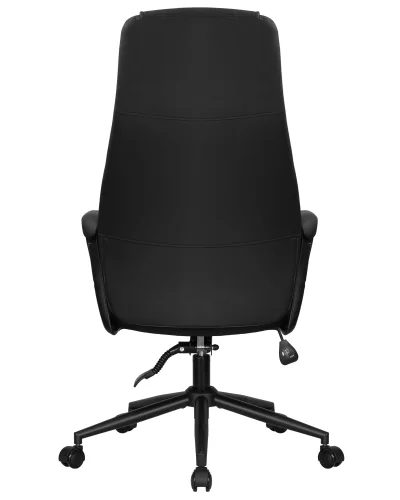 Офисное кресло для руководителей DOBRIN KEN (черный (RXT051-21)) цвет сиденья черный, цвет основания черный Dobrin, чёрный/экокожа, ножки/металл/, размеры - 1180*1265**** фото 6