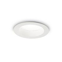 Светильник точечный LED BASIC FI WIDE 10W 3000K Ideal Lux белый 1 лампа, основание белое в стиле современный 