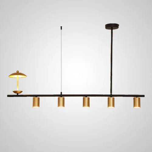Светильник подвесной HETLEY L120 Gold 203907-23 ImperiumLoft золотой на 6 ламп, основание золотое в стиле современный фото 4