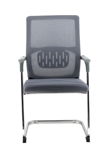Кресло для посетителей EP-510 Grey Сетка Серый EP-510G-mesh-grey Everprof, серый/сетка, ножки//, размеры - 1000*1000***560* фото 3