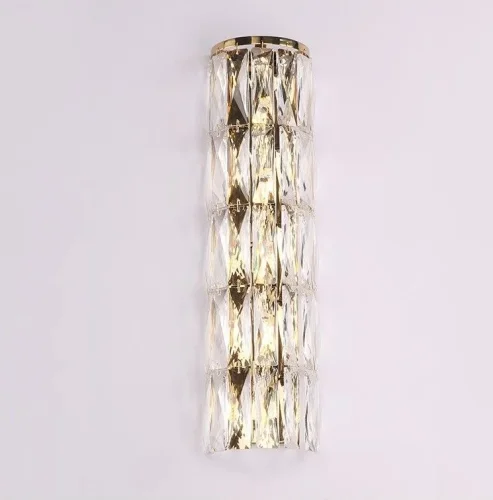 Бра 10125/A gold Newport прозрачный на 5 ламп, основание золотое в стиле современный 