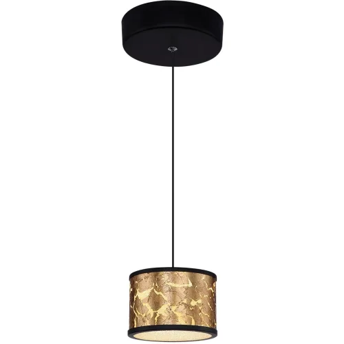 Светильник подвесной LED Potti 49367-6H Globo золотой 1 лампа, основание чёрное в стиле современный 