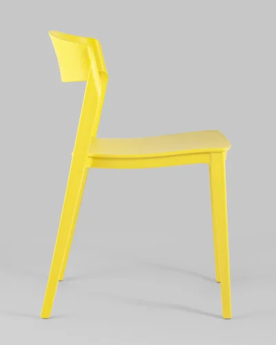 Стул Moris пластик желтый УТ000005555 Stool Group, жёлтый/пластик, ножки/пластик/жёлтый, размеры - ***** фото 3