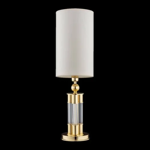 Настольная лампа Lea LEA-LG-1(Z/A) Kutek белая 1 лампа, основание золотое металл в стиле американский  фото 2