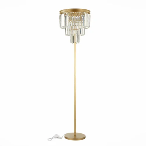 Торшер Ercolano SL1624.205.03 ST-Luce  прозрачный 3 лампы, основание матовое золото бежевое в стиле современный
 фото 2