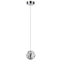 Светильник подвесной LED Jemstone 5084/5L Odeon Light прозрачный 1 лампа, основание хром в стиле современный 