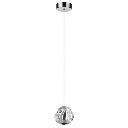 Светильник подвесной LED Jemstone 5084/5L Odeon Light прозрачный на 1 лампу, основание хром в стиле современный 