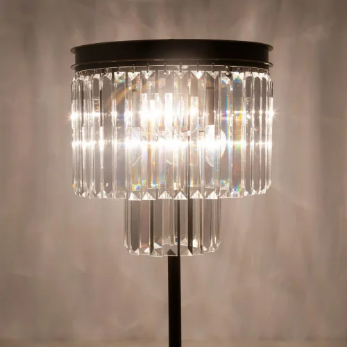 Настольная лампа Мартин CL332861 Citilux прозрачная 6 ламп, основание венге коричневое металл в стиле классический современный лофт  фото 8