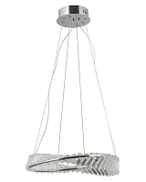 Светильник подвесной LED Asti V10716-PL Moderli прозрачный 1 лампа, основание хром в стиле классика модерн кольца