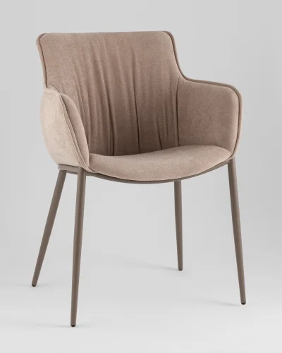 Стул Твигги шенилл бежевый, каркас бежево-серый УТ000041931 Stool Group, /, ножки//, размеры - *****