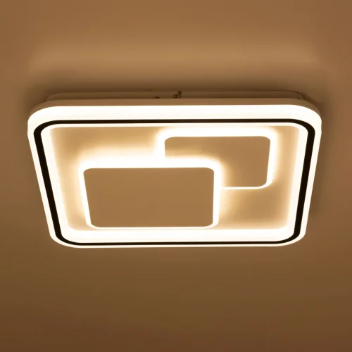 Люстра потолочная LED с пультом Квест CL739180E Citilux белая на 1 лампа, основание белое в стиле современный с пультом фото 5