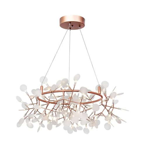 Люстра подвесная LED Heracleum 9022-108 LOFT IT белая на 108 ламп, основание золотое в стиле флористика ветви
