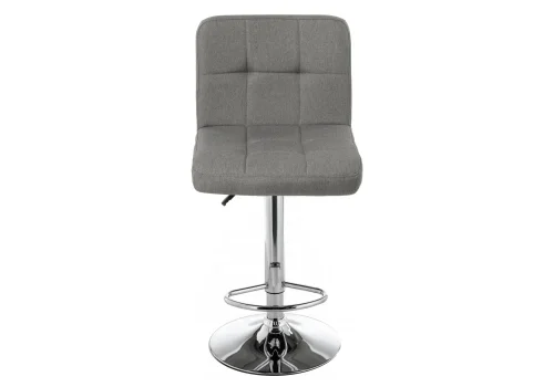 Барный стул Paskal grey 11879 Woodville, серый/ткань, ножки/металл/хром, размеры - *1110***440*500 фото 3