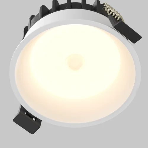 Светильник точечный LED Okno DL055-8W3K-SEN-W Maytoni белый на 1 лампу, основание белое в стиле хай-тек современный круглый фото 2