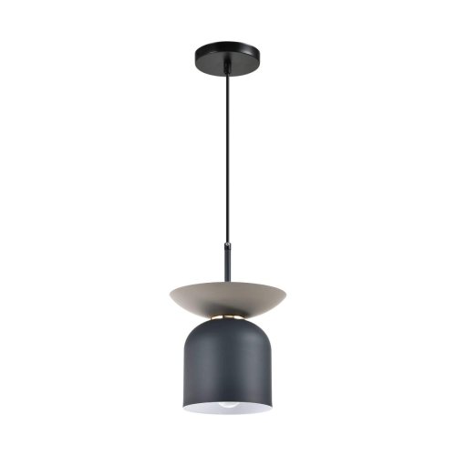Светильник подвесной Lecce V10443-1P Moderli серый 1 лампа, основание чёрное в стиле современный  фото 3