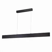 Светильник подвесной LED Percetti SL567.443.01 St-Luce чёрный на 1 лампу, основание чёрное в стиле современный минимализм линейный