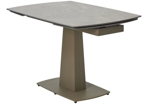 Керамический стол Balde 120 matt latte stone solid ceramic / taupe 593880 Woodville столешница коричневая бежевая из керамика