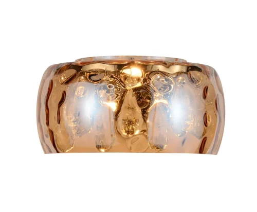 Бра Rubina LDW 8044-1 AB Lumina Deco янтарный на 4 лампы, основание хром в стиле современный 