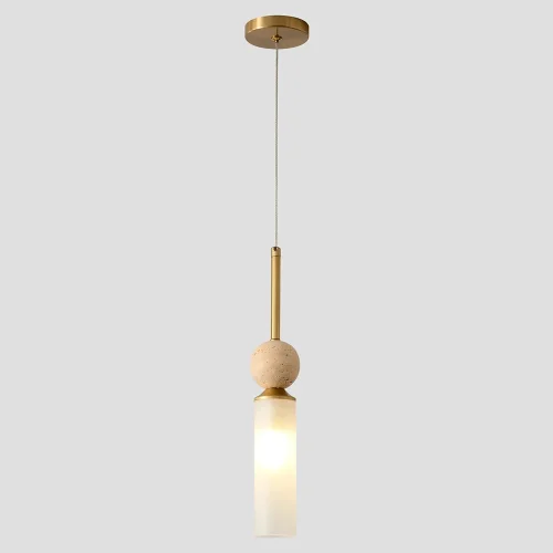 Светильник подвесной SIMPLY SP1 BRASS Crystal Lux белый на 1 лампу, основание латунь в стиле минимализм Светильник подвесной SIMPLY SP1 BRASS Crystal Lux белый на 1 лампу, основание латунь в стиле минимализм