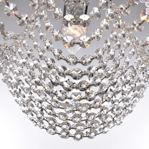 Люстра потолочная 778/58 Ni Bohemia Ivele Crystal прозрачная на 6 ламп, основание никель в стиле классический sp фото 4