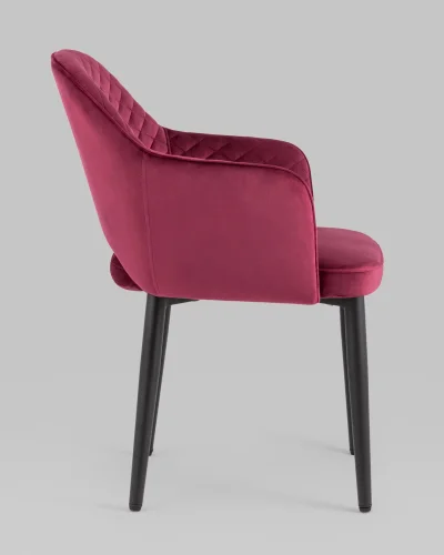 Стул Венера диамант NEW, велюр бордовый NP УТ000038255 Stool Group, /, ножки//чёрный, размеры - *820***585*645 фото 7