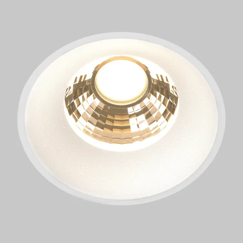 Светильник точечный LED Round DL058-12W2.7K-TRS-W Maytoni белый на 1 лампу, основание белое в стиле современный хай-тек круглый для затирки фото 2
