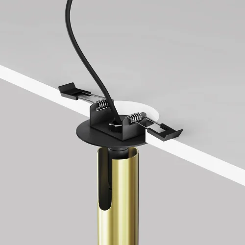Светильник точечный LED Focus T C141RS-L125-6W3K-BBS Maytoni латунь 1 лампа, основание чёрное в стиле современный хай-тек круглый трубочки фото 6