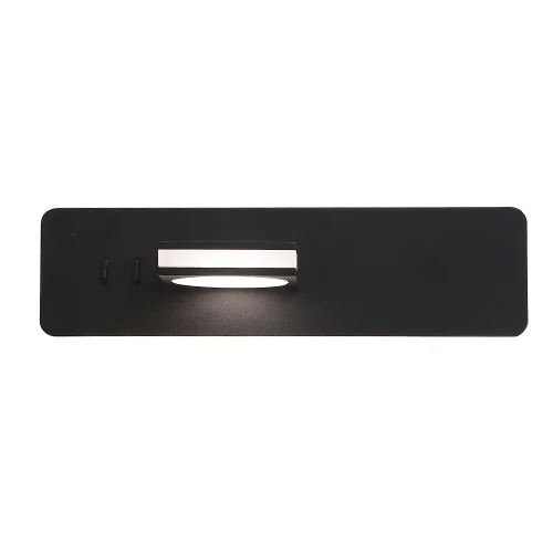 Бра с выключателем LED CLT 216W BL Crystal Lux чёрный на 1 лампу, основание чёрное в стиле современный фото 3