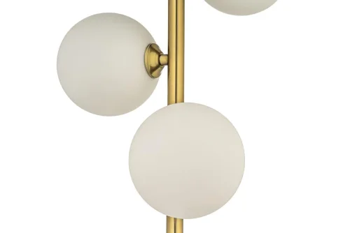 Светильник подвесной LED Canelli H 1.P3 W Arti Lampadari белый 1 лампа, основание золотое в стиле современный молекула шар фото 2