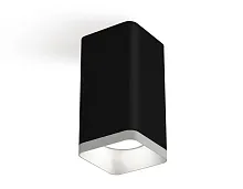 Светильник накладной XS7821001 Ambrella light чёрный 1 лампа, основание чёрное в стиле модерн хай-тек квадратный