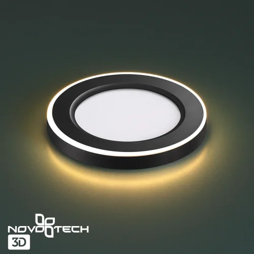 Светильник точечный LED Span 359019 Novotech белый 1 лампа, основание чёрное в стиле хай-тек  фото 9