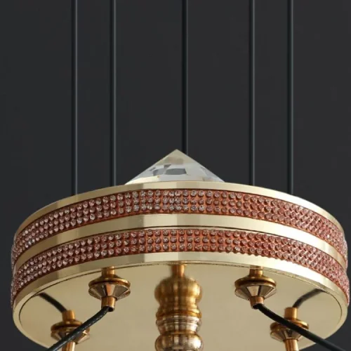 Люстра подвесная PHOENIX CH D85 219641-23 ImperiumLoft прозрачная на 8 ламп, основание латунь в стиле современный арт-деко фото 5 Люстра подвесная PHOENIX CH D85 219641-23 ImperiumLoft прозрачная на 8 ламп, основание латунь в стиле современный арт-деко фото 5