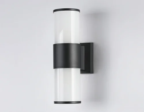 Настенный светильник ST2455 Ambrella light уличный IP54 чёрный 1 лампа, плафон белый в стиле хай-тек современный E27 фото 4