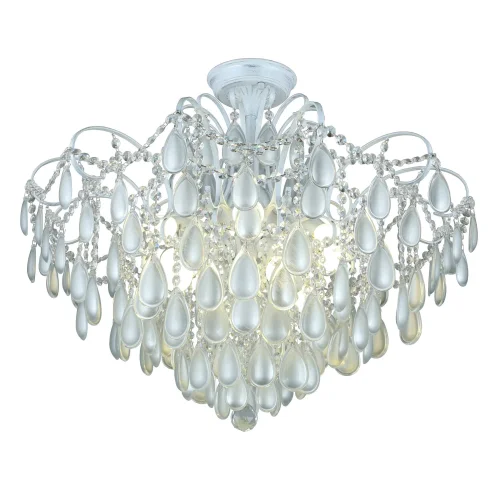 Люстра потолочная Agrigento OML-74517-10 Omnilux белая на 10 ламп, основание белое в стиле классический 