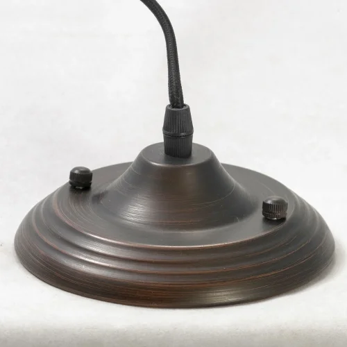 Светильник подвесной Milazzo GRLSL-2906-01 Lussole белый 1 лампа, основание чёрное в стиле классический  фото 4