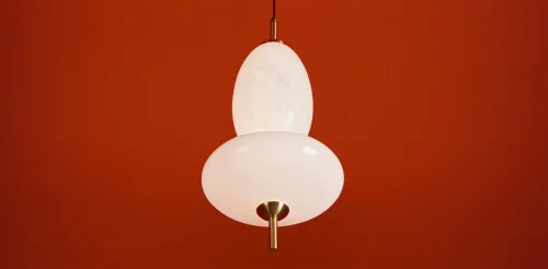 Светильник подвесной LED Solare FR5594PL-L11B Freya белый на 1 лампу, основание чёрное в стиле современный фото 9