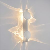 Бра ЛЕД Флэйм / Flame 10452/2W White sand LOFT IT белый на 2 лампы, основание белое в стиле хай-тек отражённый свет