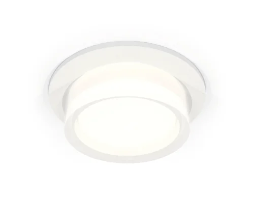 Светильник точечный Techno spot XC6512063 Ambrella light белый 1 лампа, основание белое в стиле хай-тек современный круглый