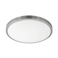 Светильник потолочный LED COMPETA 1 96034 Eglo никель серый белый 1 лампа, основание белое в стиле современный минимализм 