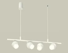 Светильник подвесной XB9001550 Ambrella light белый 4 лампы, основание белое в стиле хай-тек модерн 