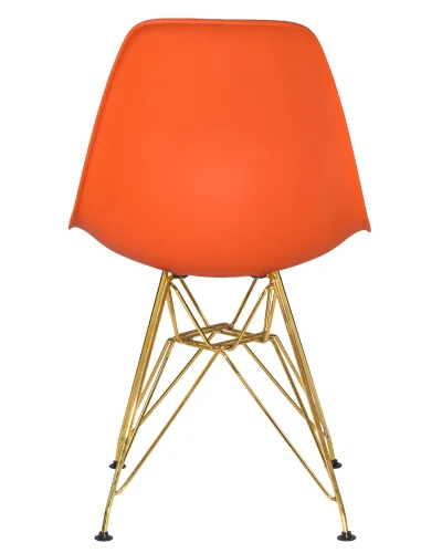 Стул обеденный 638APP-LMZL DSR, цвет сиденья оранжевый (O-02), цвет основания золото Dobrin, оранжевый/, ножки/металл/золотой, размеры - ****460*535 фото 5
