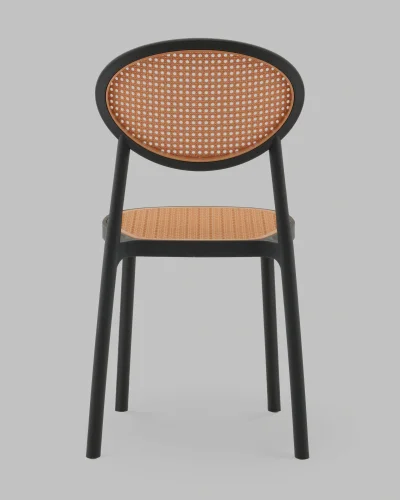 Стул Junie, пластиковый, чёрный УТ000040846 Stool Group, коричневый/пластик, ножки/металл/коричневый, размеры - *870**** фото 4