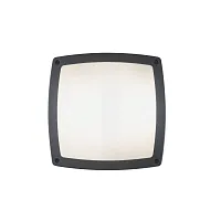 Потолочный светильник COMETA AP3 ANTRACITE Ideal Lux уличный IP54 чёрный серый 3 лампы, плафон белый в стиле современный E14