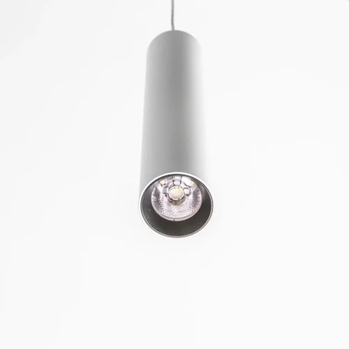 Светильник подвесной LED Тубус CL01PB120N Citilux белый 1 лампа, основание белое в стиле современный хай-тек трубочки фото 2