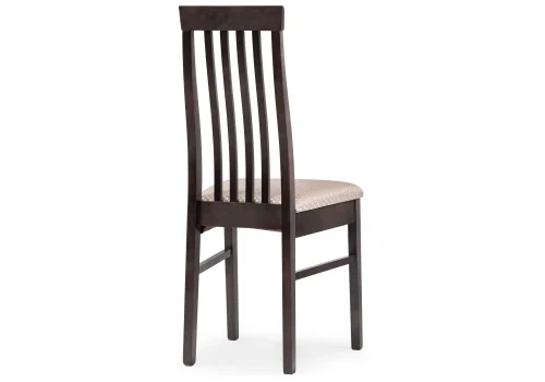 Деревянный стул Рейнир орех 450736 Woodville, бежевый/ткань, ножки/массив бука дерево/орех, размеры - ****450*500 фото 5