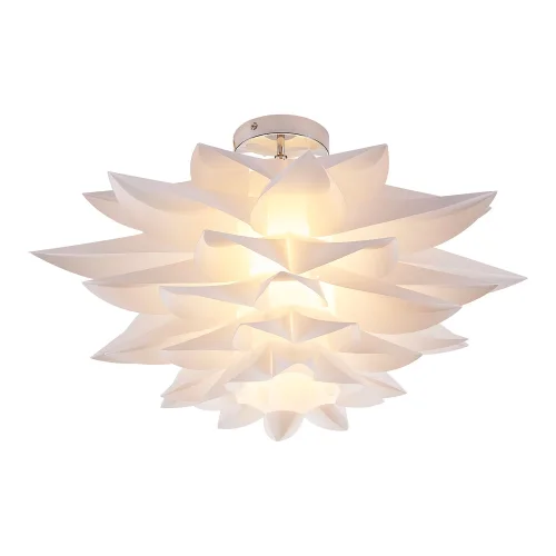 Светильник потолочный LSP-8577 Lussole белый 1 лампа, основание хром в стиле современный 